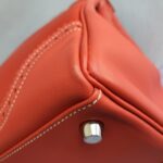 Hermes Ghillies Kelly 35cm Sanguine Swift Leather/grain D'h with Pallaium-Plated Hardware #OCTE-1 - Image 16