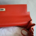 Hermes Ghillies Kelly 35cm Sanguine Swift Leather/grain D'h with Pallaium-Plated Hardware #OCTE-1 - Image 25