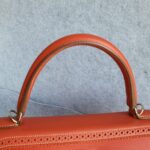 Hermes Ghillies Kelly 35cm Sanguine Swift Leather/grain D'h with Pallaium-Plated Hardware #OCTE-1 - Image 19
