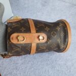 LV Duffle Bag Brown Monogram Coated Canvas with Leather and Gold Hardware #OCTT-2 - Image 4