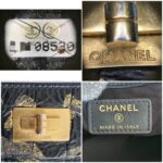 Chanel Large 2.55 Pouch/Clutch/O case Black/Gold Aged Calfskin with Gold Hardware #TREC-1 - Image 11
