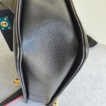 Chanel Le Boy New Medium Navy Blue Embossed Cube Lambskin with Silver/Gold Hardware #GLREO-1 - Image 20