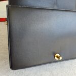 Chanel Le Boy New Medium Navy Blue Embossed Cube Lambskin with Silver/Gold Hardware #GLREO-1 - Image 28