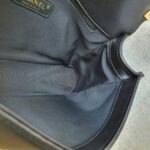 Chanel Le Boy New Medium Navy Blue Embossed Cube Lambskin with Silver/Gold Hardware #GLREO-1 - Image 33