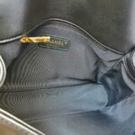 Chanel Le Boy New Medium Navy Blue Embossed Cube Lambskin with Silver/Gold Hardware #GLREO-1 - Image 34