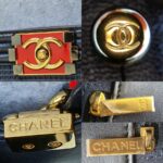 Chanel Le Boy New Medium Navy Blue Embossed Cube Lambskin with Silver/Gold Hardware #GLREO-1 - Image 24