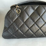 Chanel Mademoiselle Bag Black Aged Calfskin with Gold Hardware #OKCE-1 - Image 5