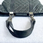 Chanel Shoulder Bag Black Calfskin with Ruthenium Hardware #TTLR-5 - Image 21