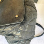 Chanel Shoulder Bag Black Calfskin with Ruthenium Hardware #TTLR-5 - Image 18