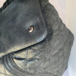 Chanel Shoulder Bag Black Calfskin with Ruthenium Hardware #TTLR-5 - Image 19