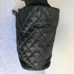 Chanel Shoulder Bag Black Calfskin with Ruthenium Hardware #TTLR-5 - Image 13