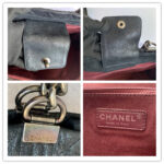 Chanel Shoulder Bag Black Calfskin with Ruthenium Hardware #TTLR-5 - Image 30