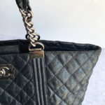 Chanel Shoulder Bag Black Calfskin with Ruthenium Hardware #TTLR-5 - Image 25