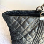 Chanel Shoulder Bag Black Calfskin with Ruthenium Hardware #TTLR-5 - Image 26