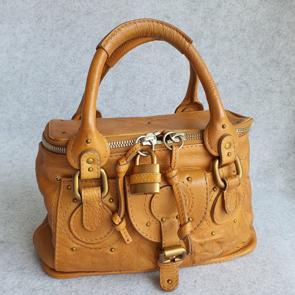 Chloe Vintage Bag Brown Leather and Gold Hardware #URKS-4