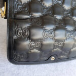 Gucci GG Matelassé Small Black Leather with Gold Hardware #OKCE-2 - Image 3