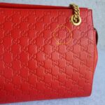 Gucci GG Signature Bag Red Guccissima Leather and Light Gold Hardware #GLRES-1 - Image 6