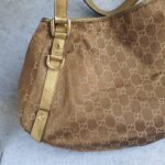 Gucci Pelham Hobo Brown Canvas with Leather and Gold Hardware #GLREL-4 - Image 3