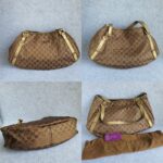 Gucci Pelham Hobo Brown Canvas with Leather and Gold Hardware #GLREL-4 - Image 2