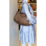 Gucci Pelham Hobo Brown Canvas with Leather and Gold Hardware #GLREL-4 - Image 34