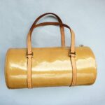 LV Papillon Brown Monogram Vernis Leather with Gold Hardware #OKEC-1