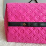 LV Scuba Bag Pink/Black Monogram Embossed Neoprene /Leather and Gold Hardware #SOUR-2 - Image 12