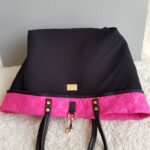 LV Scuba Bag Pink/Black Monogram Embossed Neoprene /Leather and Gold Hardware #SOUR-2 - Image 33