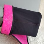 LV Scuba Bag Pink/Black Monogram Embossed Neoprene /Leather and Gold Hardware #SOUR-2 - Image 31