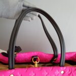 LV Scuba Bag Pink/Black Monogram Embossed Neoprene /Leather and Gold Hardware #SOUR-2 - Image 22