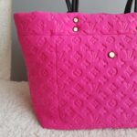 LV Scuba Bag Pink/Black Monogram Embossed Neoprene /Leather and Gold Hardware #SOUR-2 - Image 6