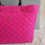 LV Scuba Bag Pink/Black Monogram Embossed Neoprene /Leather and Gold Hardware #SOUR-2 - Image 7