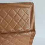 Chanel Boy Flap Wallet Champagne Calf Leather with Gold Hardware #OKST-1 - Image 5