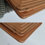 Chanel Boy Flap Wallet Champagne Calf Leather with Gold Hardware #OKST-1 - Image 11