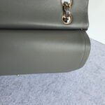 Chanel Medium Double Flap Grey Lambskin with Gold Hardware #OKTU-1 - Image 17