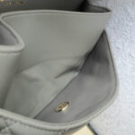 Chanel Medium Double Flap Grey Lambskin with Gold Hardware #OKTU-1 - Image 38