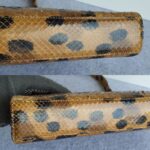 Dior Vintage Tote Brown/Black Snake Skin with Silver Hardware #GLRUY-3 - Image 10