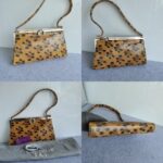 Dior Vintage Tote Brown/Black Snake Skin with Silver Hardware #GLRUY-3 - Image 2