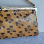 Dior Vintage Tote Brown/Black Snake Skin with Silver Hardware #GLRUY-3 - Image 6