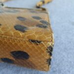 Dior Vintage Tote Brown/Black Snake Skin with Silver Hardware #GLRUY-3 - Image 12