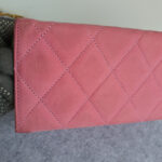Escada Vintage Bag Pink Suede Leather with Gold Hardware #GLRUE-4 - Image 7