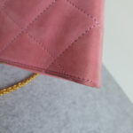 Escada Vintage Bag Pink Suede Leather with Gold Hardware #GLRUE-4 - Image 12