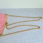 Escada Vintage Bag Pink Suede Leather with Gold Hardware #GLRUE-4 - Image 13
