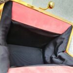 Escada Vintage Bag Pink Suede Leather with Gold Hardware #GLRUE-4 - Image 16