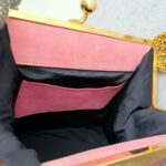 Escada Vintage Bag Pink Suede Leather with Gold Hardware #GLRUE-4 - Image 15