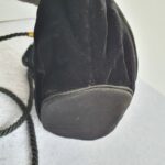 Gucci Vintage Small Bag Black Velvet with Gold Hardware #GLRUO-4 - Image 12