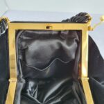 Gucci Vintage Small Bag Black Velvet with Gold Hardware #GLRUO-4 - Image 17