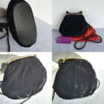 Gucci Vintage Small Bag Black Velvet with Gold Hardware #GLRUO-4 - Image 2