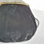 Gucci Vintage Small Bag Black Velvet with Gold Hardware #GLRUO-4 - Image 5
