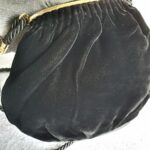 Gucci Vintage Small Bag Black Velvet with Gold Hardware #GLRUO-4 - Image 4