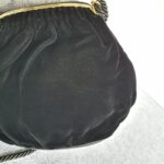 Gucci Vintage Small Bag Black Velvet with Gold Hardware #GLRUO-4 - Image 6